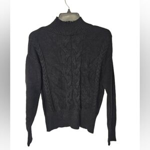 Truth By Republic Black Cable Knit Sweater Women's Size XS New with tags